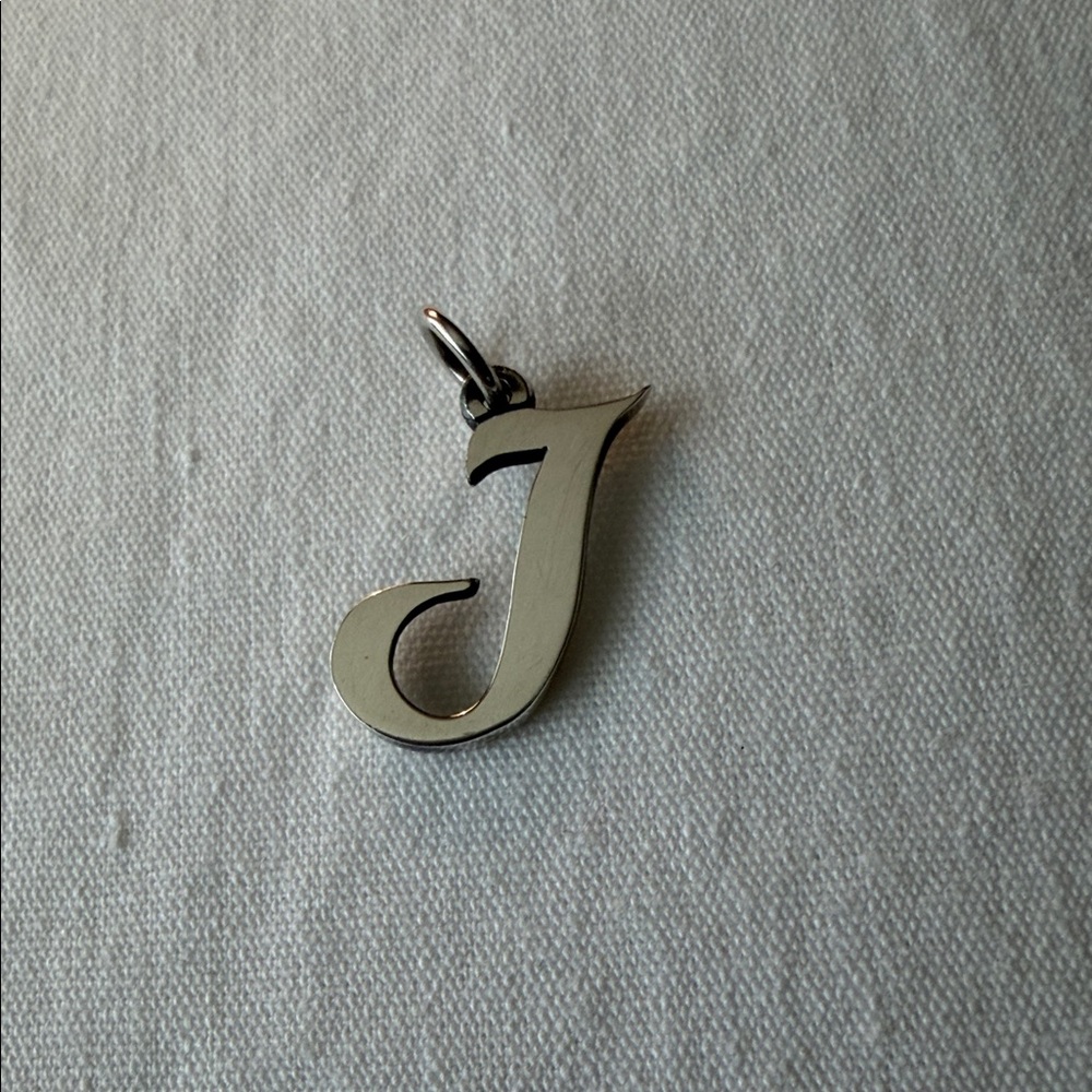 James Avery Large Script Initial Pendant Charm “J” - image 1